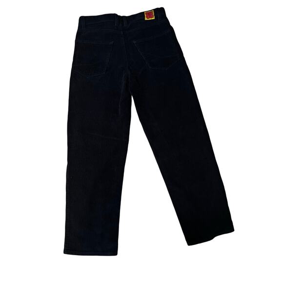 Empyre Black Relaxed Baggy Skateboarding Y2K Skater Corduroy Pants  size 27 - Picture 2 of 6